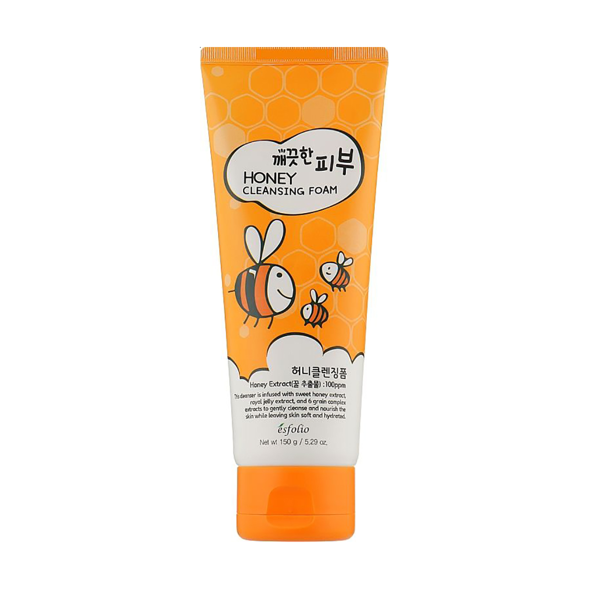 Пінка для вмивання обличчя Esfolio Honey Cleansing Foam Медова, 150 мл